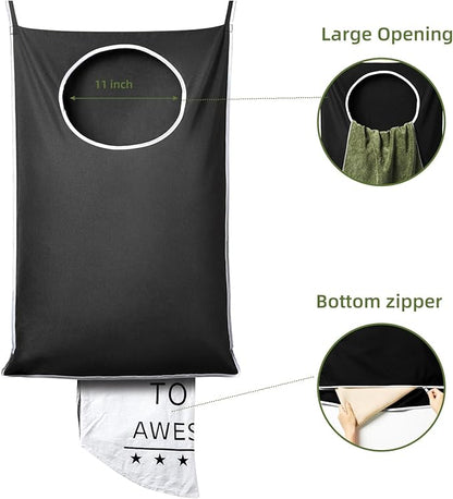 KEEPJOY XL 2-Pack Door Hanging Laundry Hamper, Size 36.5X22.5 Inch Door Hamper