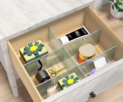 8pcs DIY Plastic Drawer Organizer Adjustable Drawer Dividers
