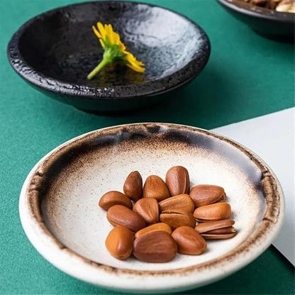 Appetizer Plates Ceramic Dessert Plates - Porcelain Appetizer Plates - Tea Party Small Serving Plates for Cake Pie for Condiment