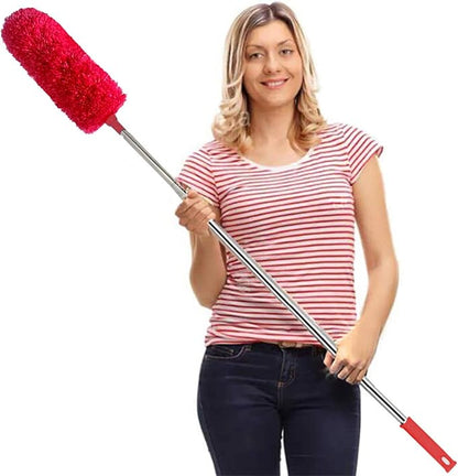 DELUX Microfiber Feather Duster Extendable Cobweb Duster