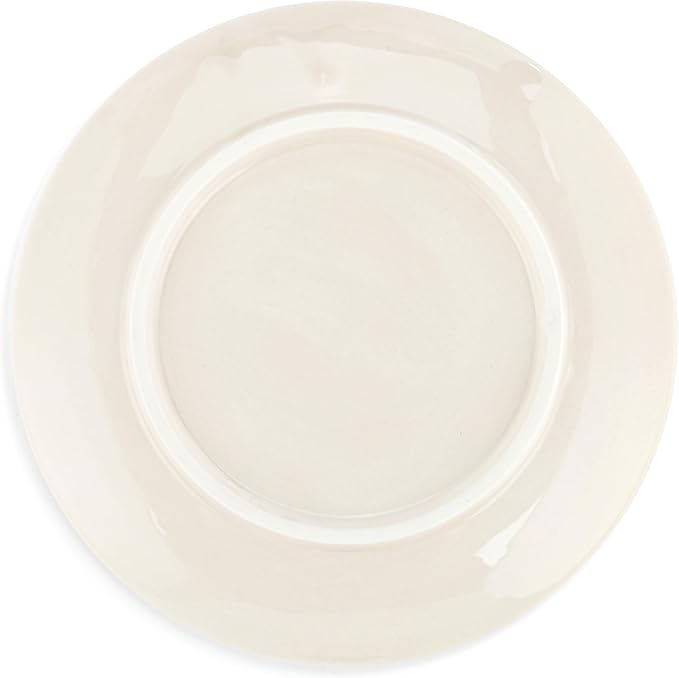 DEMDACO Christmas Journey Nativity Scene White 7.5 Inch Diameter Earthenware Faith, Religious, Decorative Holiday Tabletop Décor, Serving, Entertaining, Round, Appetizer Plates, Set of 4, Nativity