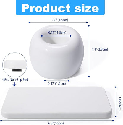 3 Pack Mini Ceramic Toothbrush Holder Stand