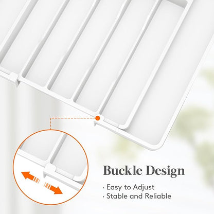 Lifewit Silverware Drawer Organizer, Expandable Utensil Tray