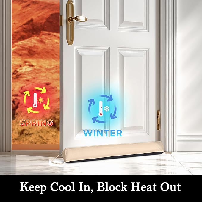 Sunolga 32" Door Draft Stopper Blocks Hot Cold Air