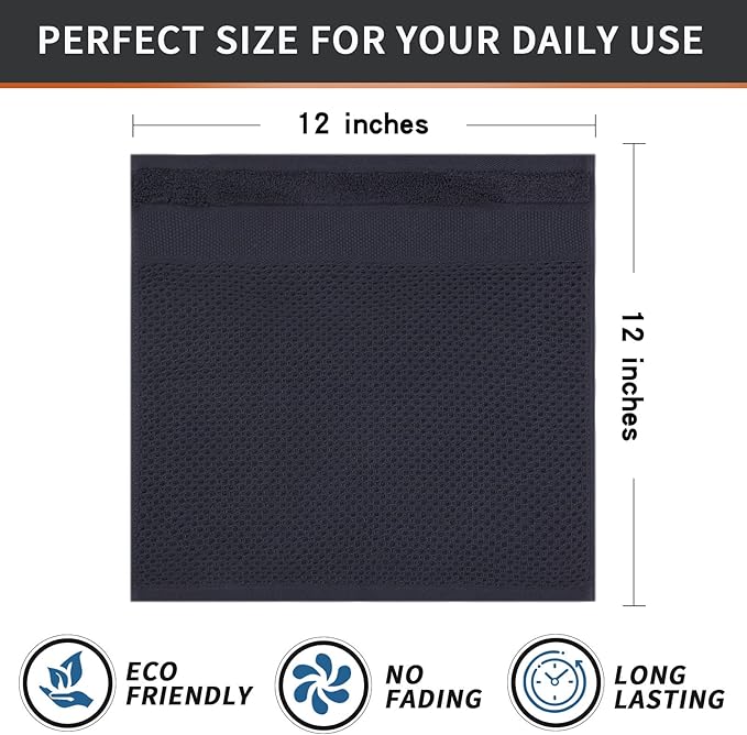 Homaxy 100% Cotton Dish Cloths, 8 Pack