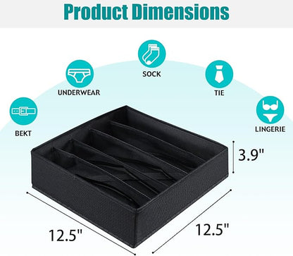 Drawer under Cabinet Clothes Organizer 5 Cell Foldable Storage Cubes Underwear
