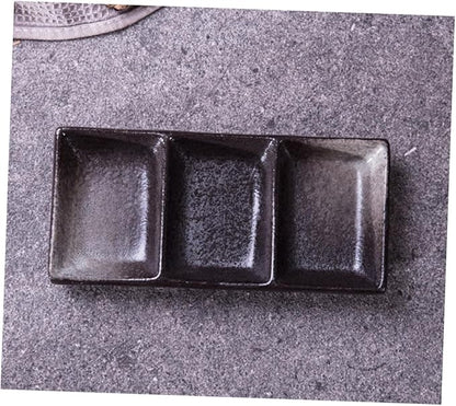 2pcs Ceramic Sauce Dishes Square Flavor Dish Versatile Condiment Bowls for Dipping Sauce Appetizer Plates for Home and Restaurant Use