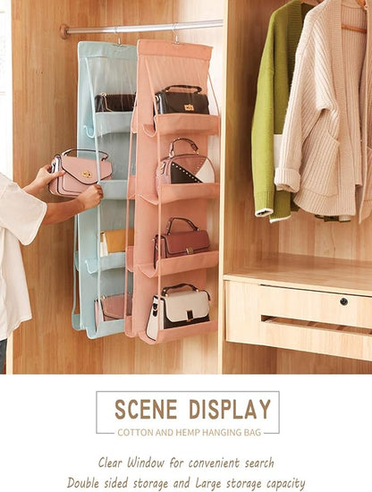 AARAINBOW 1 Pack Hanging Handbag Purse Organizer, Hand Bag Organizer Space
