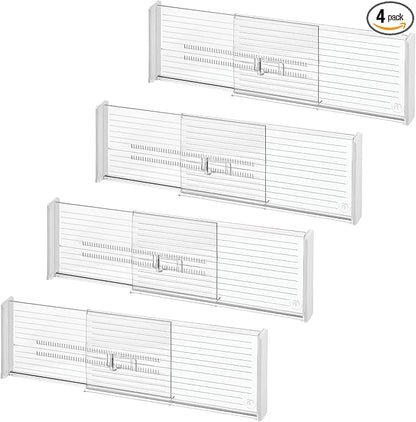 iDesign Expandable Plastic Deep Drawer Dividers