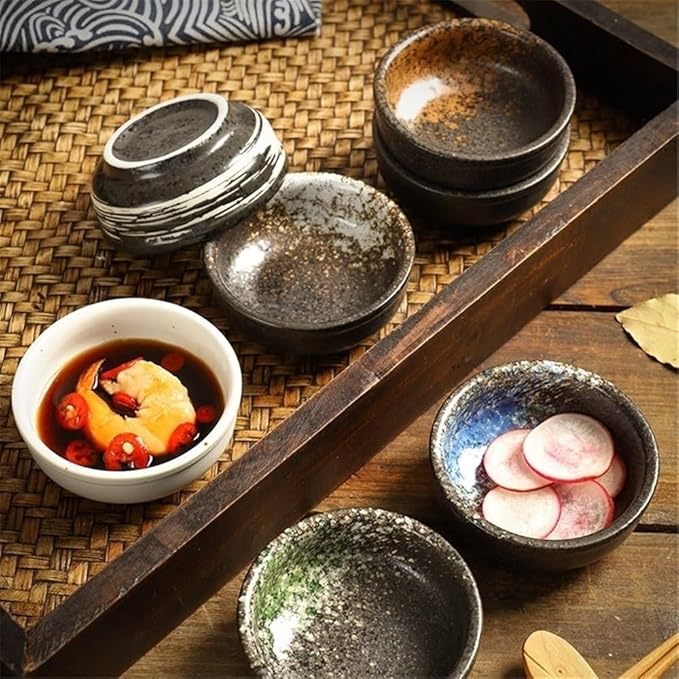 Appetizer Plates Ceramic Sauce Dish Home Seasoning Plate Tableware Dipping Sauce Dish for Condiments for Condiment