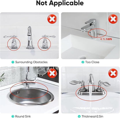 17.7'' Faucet Mat for Kitchen Sink Kitchen Sink Splash Guard Silicone Kitchen