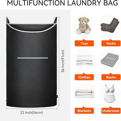XL Hanging Laundry Hamper, Over the Door Laundry Hamper and Baskets, Wide
