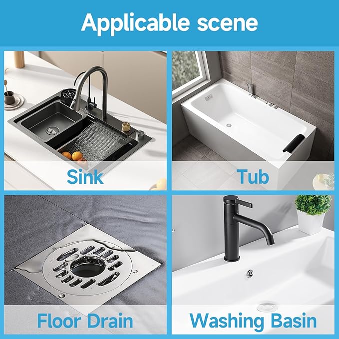 VIVIDLY 50 Pack Disposable Shower Drain Cover Hair Catcher Shower Drain Mesh