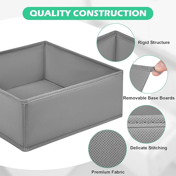 Drawer Clothing Organizer 16-Pack, Fabric Folding Wardrobe Organizer, Can Store