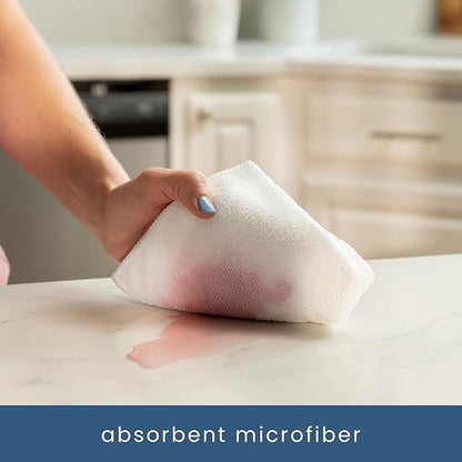 S&T INC. 50 Pack Microfiber Cleaning Cloth, Bulk Towels