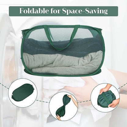 4 Pack Collapsible Laundry Baskets, Foldable Laundry Basket