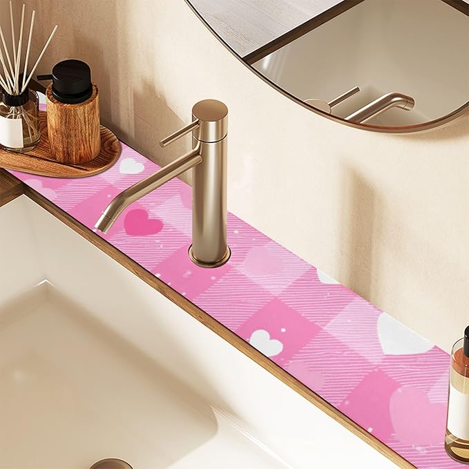 Kitchen Sink Splash Guard 1 PC 14.7 Inch Sink Faucet Mat Splash Guard
