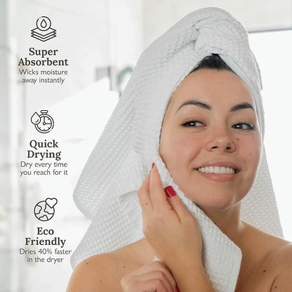 GILDEN TREE Waffle Bath Sheet Large Bath Towels Quick Dry Thin Body Towels