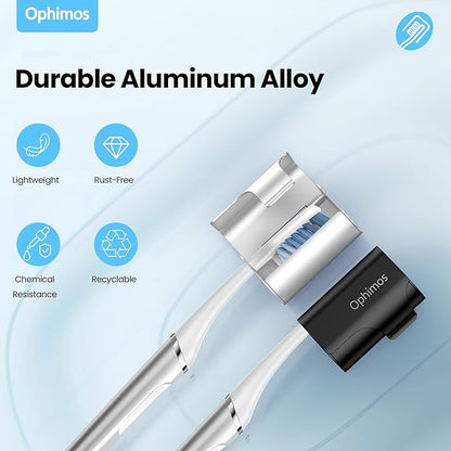 4 Count Aluminum Alloy Toothbrush Cover Caps