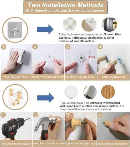 Hanging Fruit Baskets for Kitchen, 3 Pack Boho Cotton Rope Handwoven Vegetable