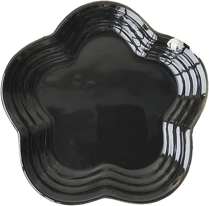 Small Ceramics Dish in Elegant Plums Blossoms Styles Multiple Color Appetizer Plates Perfect for Kitchen Dining Setting Flower Dish