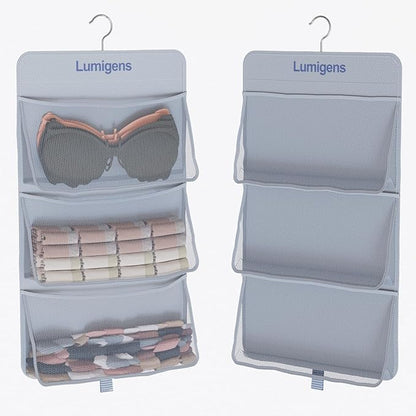 Sock & Underwear Storage Organizer, Hanging Closet Organizer