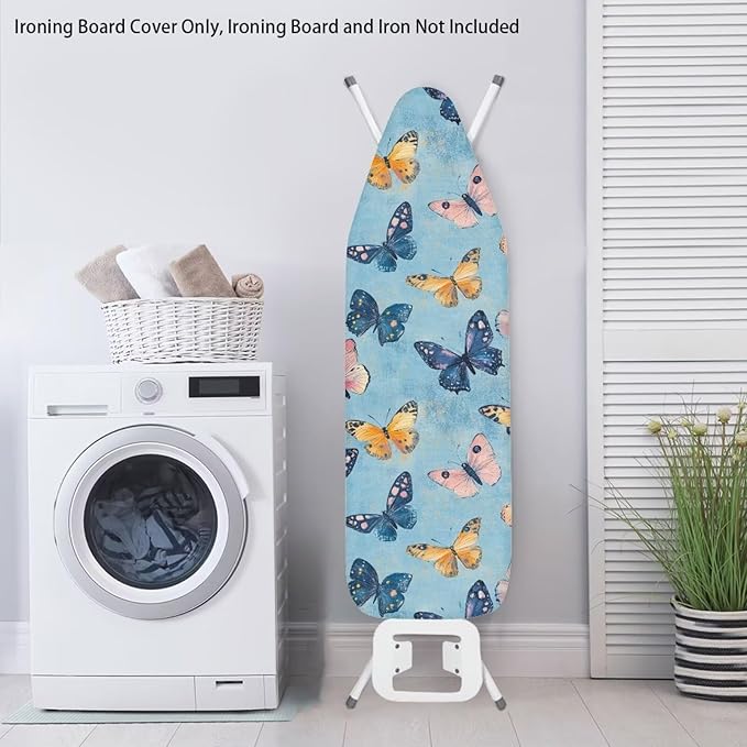 Blue Butterflies Ironing Board Cover