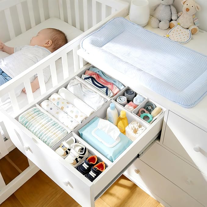 DIMJ Drawer Organizer Clothes Storage