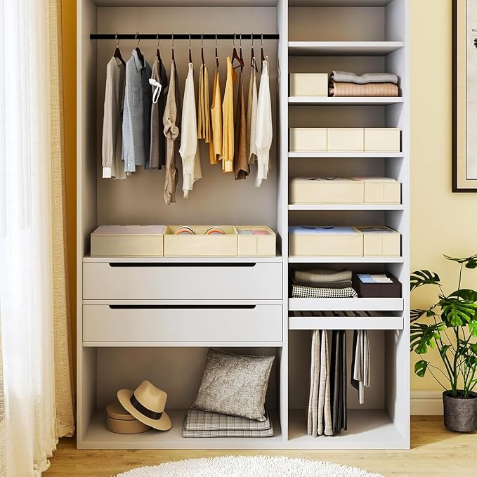 DIMJ Drawer Organizer Clothes, 15 Pack Dresser Organizer, Foldable Closet