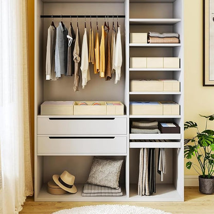 DIMJ Drawer Organizer Clothes, 15 Pack Dresser Organizer, Foldable Closet