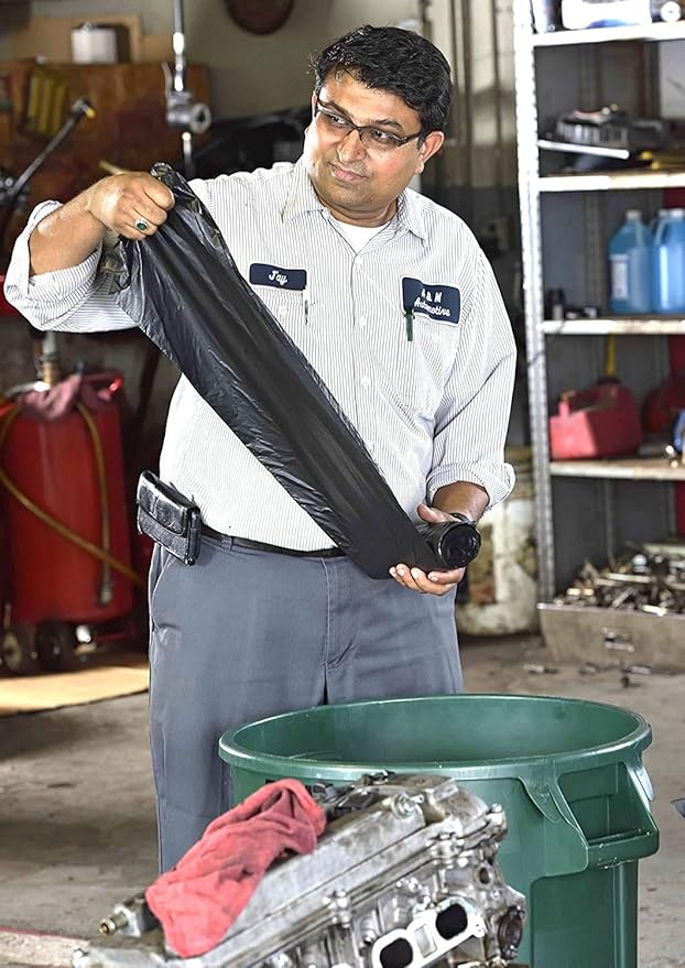 Aluf Plastics - 3 Ply Trash Bags, 56 Gallon, 2 Mil