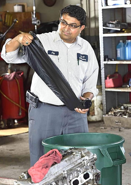 Aluf Plastics - 3 Ply Trash Bags, 56 Gallon, 2 Mil