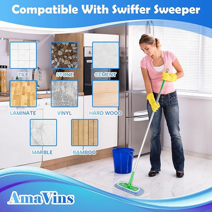 5 Pack Reusable Microfiber Mop Pads Compatible