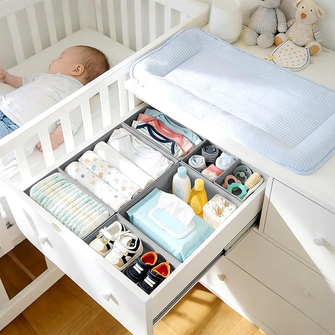 DIMJ Drawer Organizer Clothes Storage