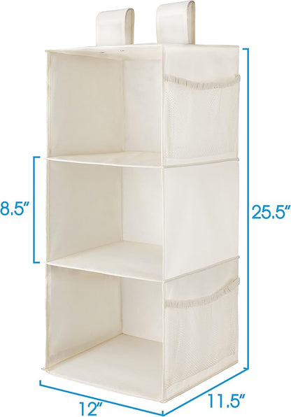 MAX Houser 3-Shelf Hanging Closet Organizer, Hanging Sweater Organizer