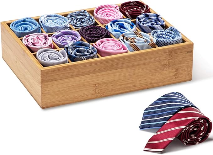 GOBAM Bamboo Closet Drawer Divider