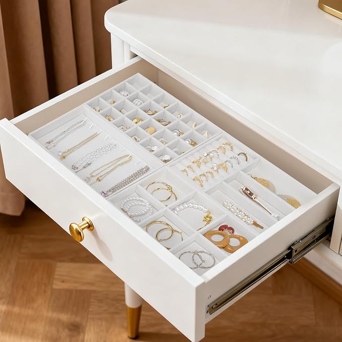 Cirhy 4 Stackable Jewelry Organizer Trays