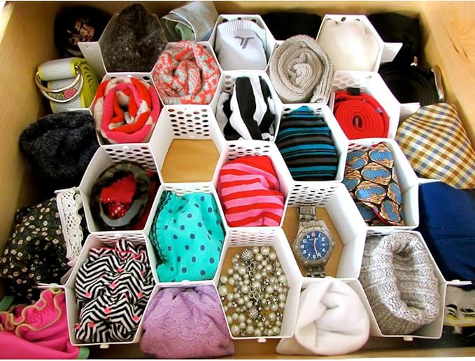 Evelots Honeycomb Drawer Organizer