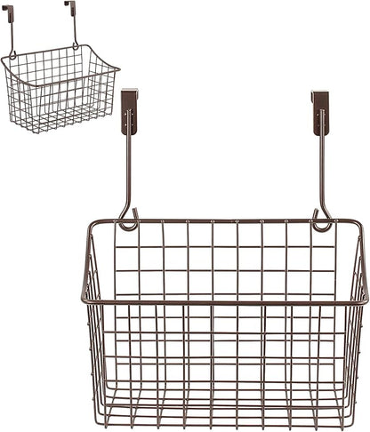 Spectrum Medium Cabinet Door Wire Basket Grid Over Cabinet Organizer Bronze