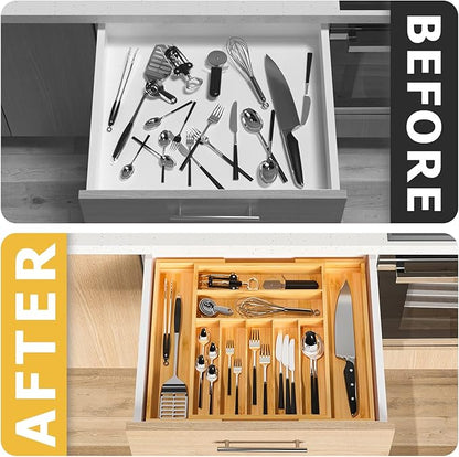 Utensil Organizer Silverware Tray