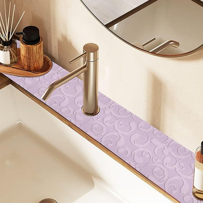 Kitchen Sink Splash Guard 1 PC 14.7 Inch Sink Faucet Mat Splash Guard