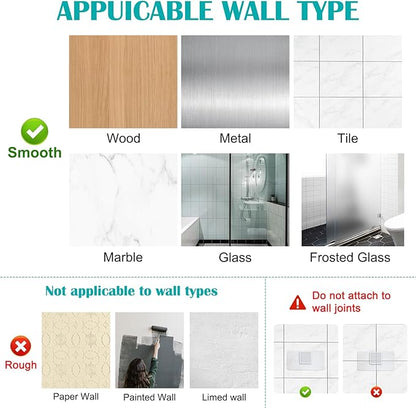 2 PCS Toothbrush Holders Wall Mounted