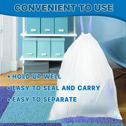 1.6 Gallon Mini Trash Bags Drawstring