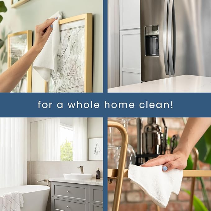 S&T INC. 50 Pack Microfiber Cleaning Cloth, Bulk Towels