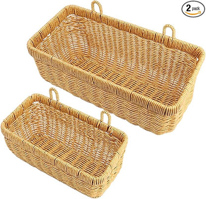 AceList Wall Hanging Basket, Boho Style Hand-Woven Hanging Storage Baskets