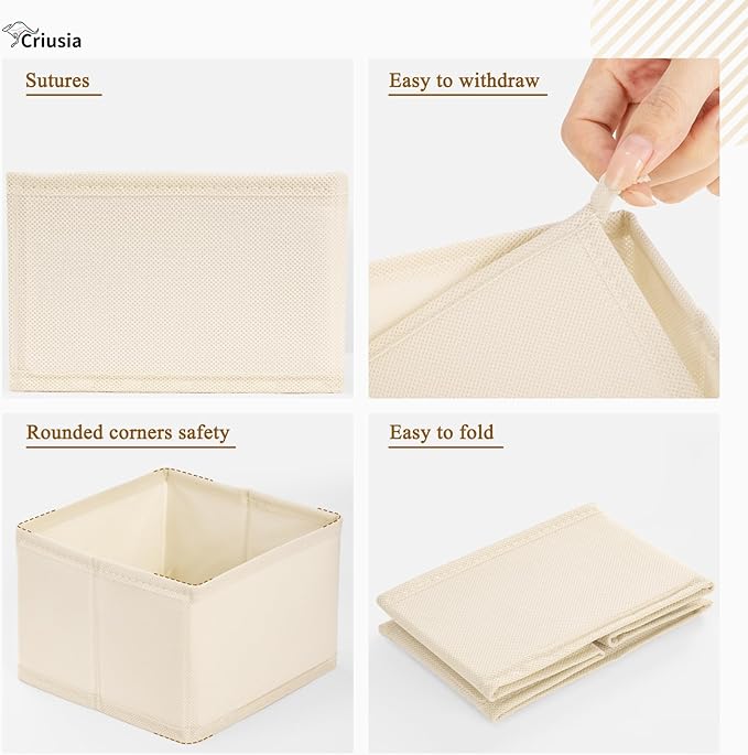 Criusia 26 Pack Drawer Organizer