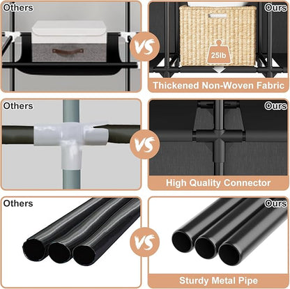 Portable Closet for Hanging Clothes, Portable Wardrobe Closet