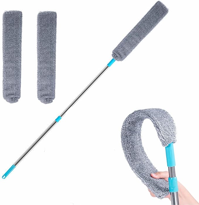 Retractable Gap Dust Cleaner Under Appliance Microfiber Duster Dust Brush
