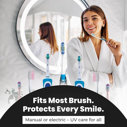 UV Toothbrush Sanitizer Holder & Cleaner