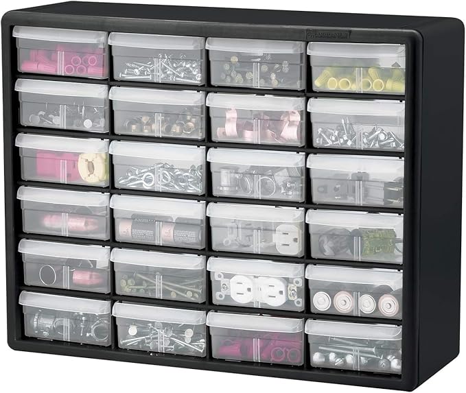 Akro-Mils 24-Drawer Plastic Drawer Storage Cabinet